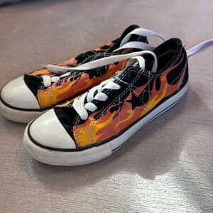 Converse All Star Youth Multicolor Fire Fashion Sneakers Multicolor Fire Size 13
